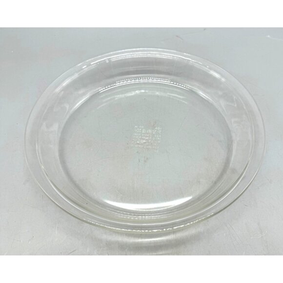 Pyrex 9.5" Clear Glass Pie Plate Dish Oven Microwave Safe READ - Picture 1 of 5